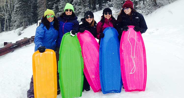 Sledding in Park City