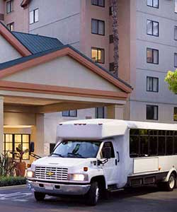 bus at hotel