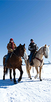 winter horseback riding